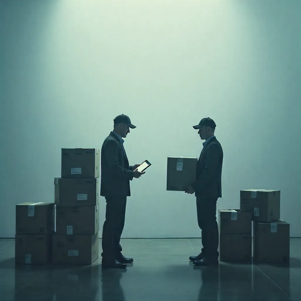 Professional moving team